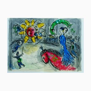Marc Chagall, The Horse in the Red Sun, 1979, Original Lithograph
