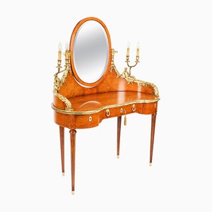 19th Century French Ormolu Mounted Dressing Table & Mirror