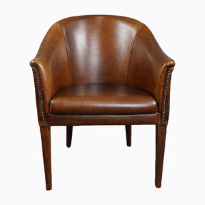 Leather Tubchair Side Chair