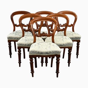 Victorian Dining Chairs in Mahogany, 1860, Set of 6