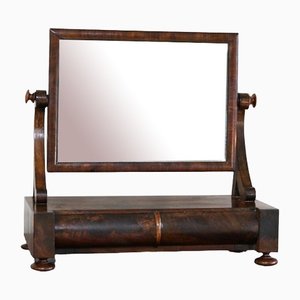 Antique Toilet Mirror in Mahogany