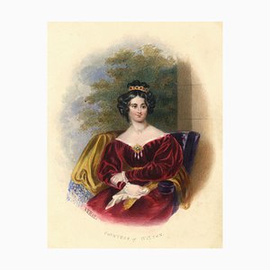 R.E. Hill After Sir Thomas Lawrence, Countess of Wilton, 1830, Watercolour