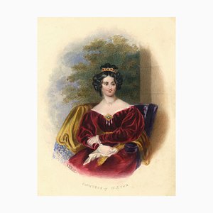 RE Hill nach Sir Thomas Lawrence, Gräfin von Wilton, 1830, Aquarell