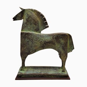 Carlos Mata, Kyros Horse, 20th Century, Bronze