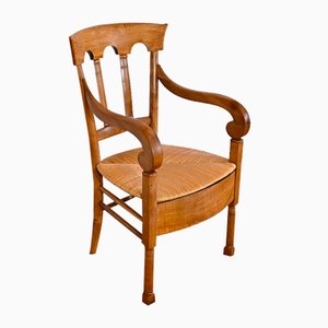 Early 19th Century Empire Chair in Solid Cherrywood