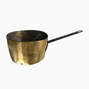 Antique Saucepan in Brass, 1800s