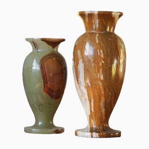 Italienische Onyx Vase, 2er Set