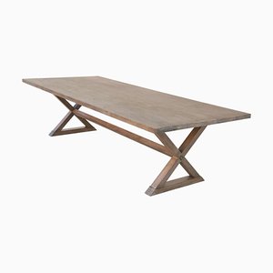 Erweiterbarer minimalistischer X Trestle Tisch aus Nussholz von Ken Petersen