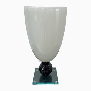 White Murano Glass Lamp