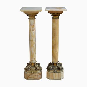 Antique Columns in Marble, 1870, Set of 2