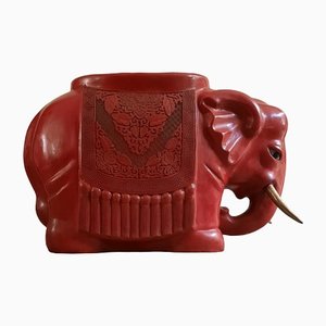 Chinese Lacquered Elephant, 1970s