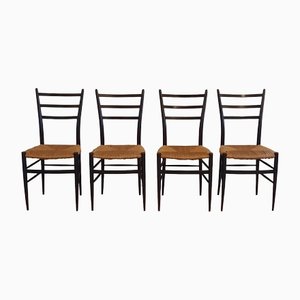 Spinetto Dining Chairs from Chiavari, 1950s, Set of 4