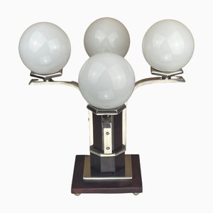 Art Deco Tischlampe aus Mahagoni, 1930er