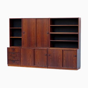 Mid-Century Modern Bookcase Cabinet in Rosewood, 1960s