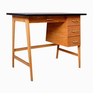 Schubladen Schreibtisch aus Holz, 1960er