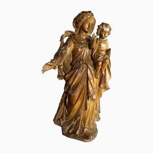 Jungfrau und Kind, 1700er, Walnuss