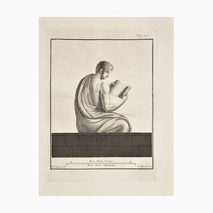 Vincenzo Campana, Ancient Reader, Etching, 18th Century