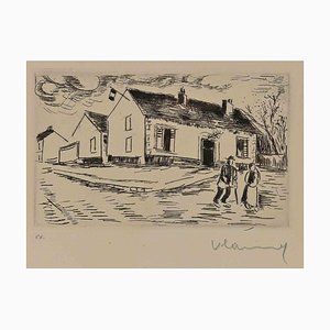 Maurice de Vlaminck, Village, Gravure, 1950s