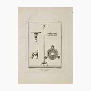 Carlo Cataneo, Ancient Roman Artifacts, Etching, 18th Century