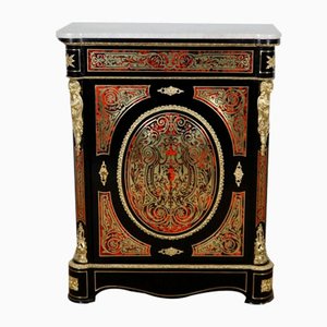 Mid-19th Century Napoleon III Period Entre-Deux Buffet in Boulle Marquetry