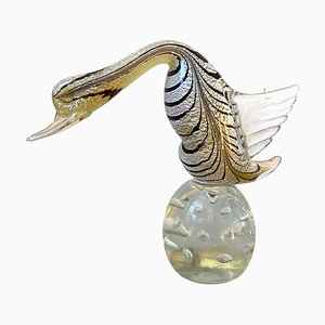 Mid-Century Modern Murano Glass Sculpture of a Bird, 1970s