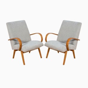 Set of Model 53 Armchairs by Jaroslav Smidek for Ton, 1960s