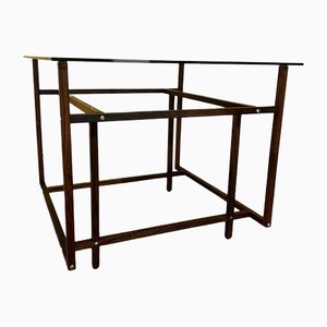 Table Basse en Palissandre avec Plateau en Verre, Danemark