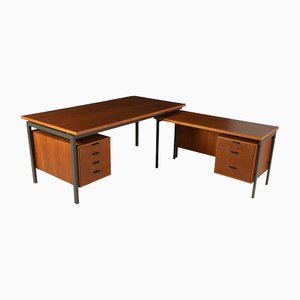 Bureau par Herbert Hirche pour Wooden Apples, 1950s, Set de 2