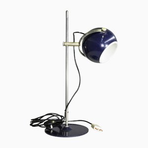 Blaue Space Age Tischlampe mit Eye Ball von Goffredo Reggiani, 1970er