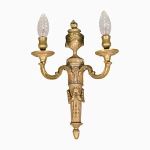 Grande Applique Murale Antique en Bronze, France, 1890s