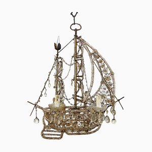French Ship Chandelier, 1950s