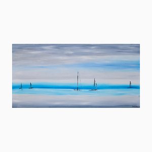 Bridg', Peaceful, 2022, Huile sur Toile