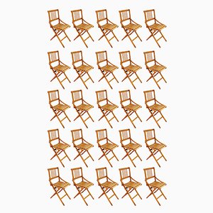 Chaises Pliantes en Bois de Fratelli Reguitti, Italie, 1950s, Set de 15