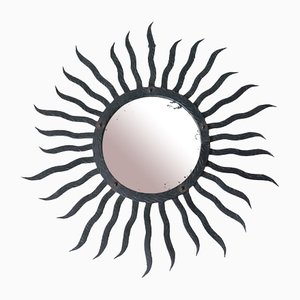 Black Sunburst Mirror, 1950s