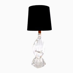 Table Lamp in Glass with Twisted Base
