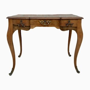 19th Century Louis XV French Desk with Cabriolet Legs, 1890s