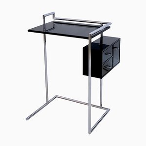 Black and Chromed Steel Tube Coiffeuse Table by Eileen Gray for Classicon, 1990s
