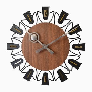 Reloj de pared alemán vintage de Exacta, años 60