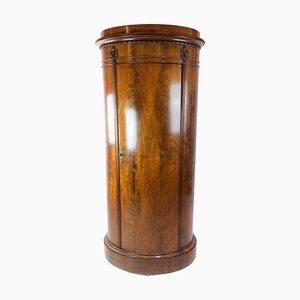 Pedestal Cabinet in Carved Mahogany, 1840s