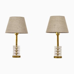 Table Lamps by Carl Fagerlund from Orrefors, 1950s, Set of 2