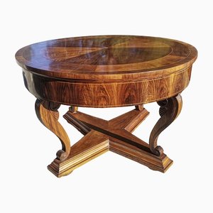 Empire Dining Table in Walnut, Italy, 1870s