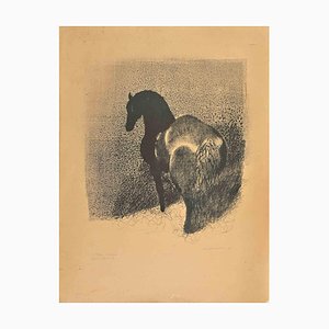 Jacques Van Melkebeke, Horse, Lithograph, 1961