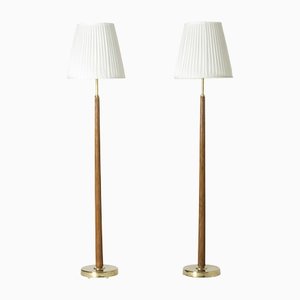 Scandinavian Modern Floor Lamps by Hans Bergström, 1950s, Set of 2