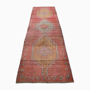 Vintage Turkish Wool Oushak Runner Rug, 1960s