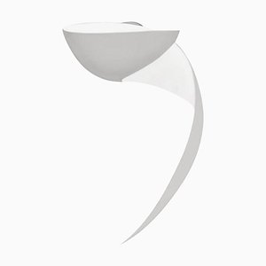 Mid-Century Modern White Flame Wall Lamp by Serge Mouille