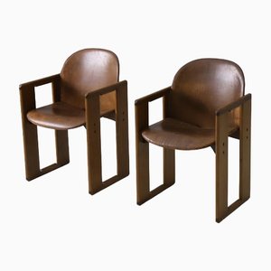 Dialogue Dining Chairs by Afra & Tobia Scarpa for B&B Italia / C&B Italia, 1974, Set of 2