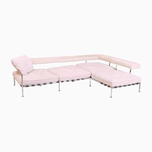 Modernist Chrome Chaise Lounge Sofa by Antonio Citterio for B&b Italia, 1990s