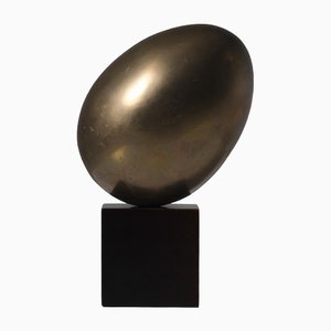 Brass Oeuf Shaped Sculpture, France, 1970s