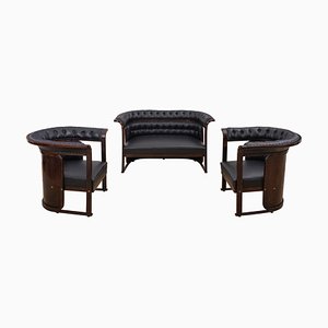 Suite Buenos Aires by Josef Hoffmann for Jacob & Josef Kohn, 1906, Set of 3