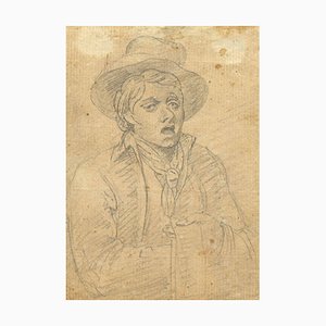 Samuel De Wilde, Boy in a Hat, 18th Century, Graphite Drawing
